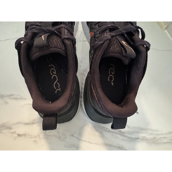 Nike React Infinity Run Flyknit Shoes Mens Size 8.5 Running, Violet and Gold - Picture 5 of 6